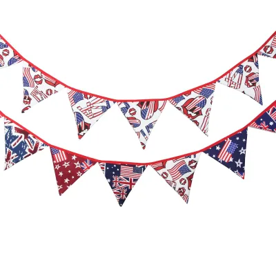 shop decoration triangle flag