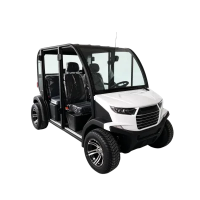 4 Seat Electric LSV Enclosed Low Speed Vehicle with AC & Doors for Neighborhood Villa Community Transportation