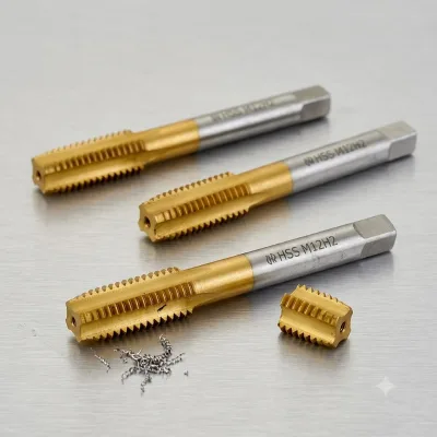 Durable Precision Titanium Straight Flute Machine Taps Factory Direct Threading Tool for Metal Fabrication PONDRIO Brand 3-Year