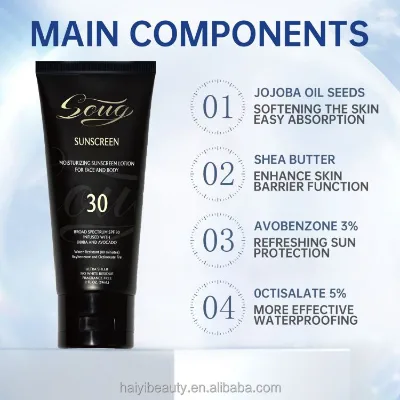 Waterproof Sunscreen Skin Oil Control Dry Touch Sun Gel Cream SPF30+ PA++++ ultra Light Sunscreen