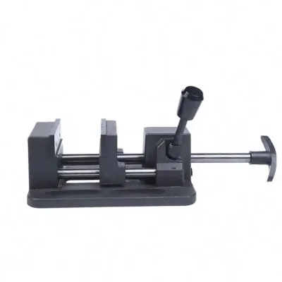 Heavy-duty Q19K200 8inch Fast Drilling Machine Flat-nose Pliers Precision Bench Drill with Clamp Woodworking Bench Vise