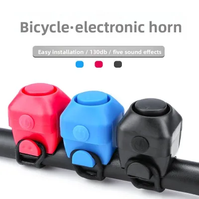 Ultra Loud High Decibel Electric Bicycle Horn Universal Handlebar Mounted Bike Bell Mountain Road Cycling Safety Horn Plastic