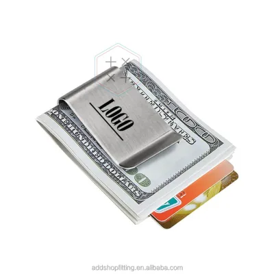 Custom Stainless Steel Business Money Clip Cash Clip for Shop