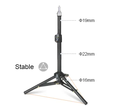 Adjustable 4 Heights Collapsible Flexible Camera Tripod Live Stream Phone Holder Over Head Tripod