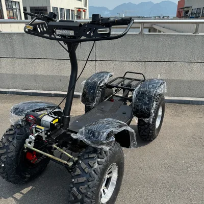 6000W Off-Road Electric Four-Wheel Driving Scooter 300KG Load Folading 80KM Range High Speed Outdoor Hunting Patrol ATV 60V 50Ah