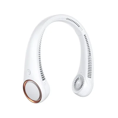 Long-Endurance USB Charging Neck Fan Portable and Mute for Outdoor Use RV Cross-Border Bladeless Turbine Cooling Function