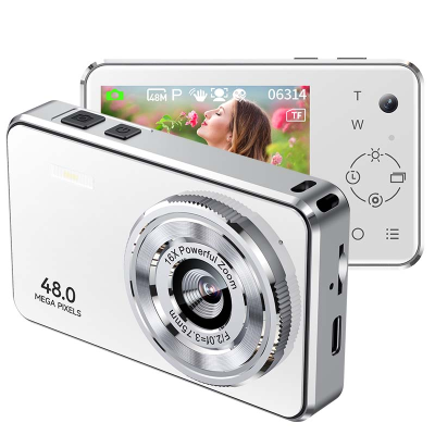 A7s Student Digital Camera 2.7K 1080p 2.4inch Digital Zoom Waterproof Auto Functions JPG Video Camera Photography Students