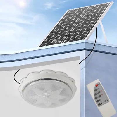 Professional Manufacturer Modern IP67 Solar LED Ceiling Light for Indoor/Outdoor Use Remote Control 2700K Warm White Model