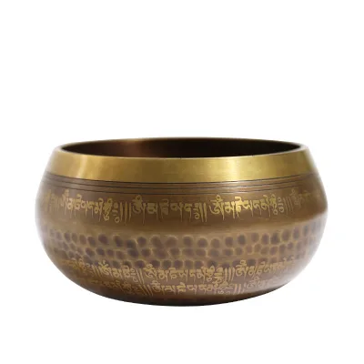 Six Disc Buddha Eyes Nepal Brass Singing Bowls Healing Meditation Sound Therapy Improve Spiritual