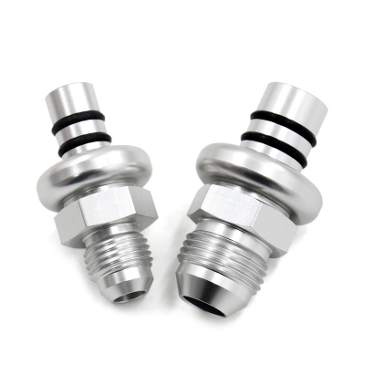 Lightweight Billet Metal Alloy Billet -6AN & -8AN Fuel Rail Adapter Wear Resistance Easy Installation Used for 1986-1998