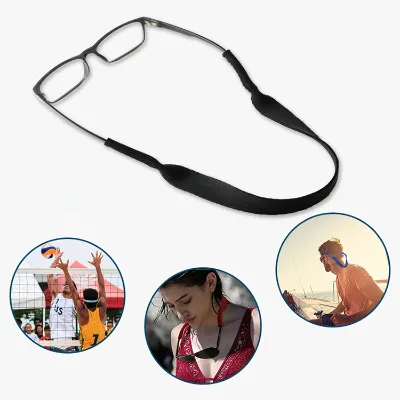 Custom Logo Wholesale Neoprene Glasses Strap Outdoor Cycling Swimming Sunglasses Lanyard Sports Eyeglass Holder Rope