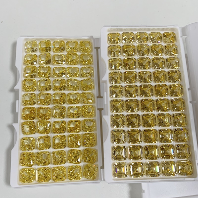 Beautiful Style Jewelry Making Diamond Wholesale USA Synthetic Fancy Intense Yellow Diamond Loose Stone