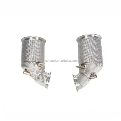 High Flow Catted Downpipe for Panamera 971 2.9T 4.0T Exhaust Sport Cat Downpipes
