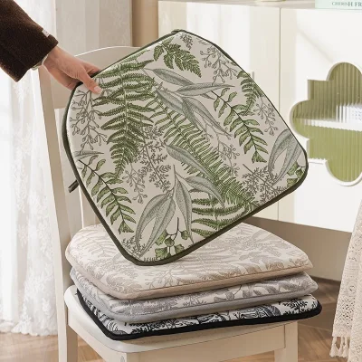 Miro Lan Four Seasons Universal Polyester Sponge Seat Cushion Thickened Plush Horseshoe-shaped Butt Pad Plants Flowers Cushion