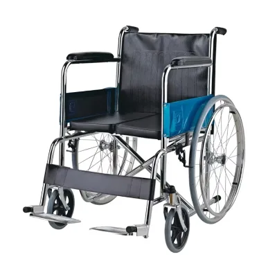 High Quality Lightweight Remote Control Wheelchair Portable Manual Outdoor Folding Wheelchair for Disabled