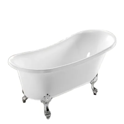 2025 Luxury French Design Claw Foot White Acrylic Bathtub