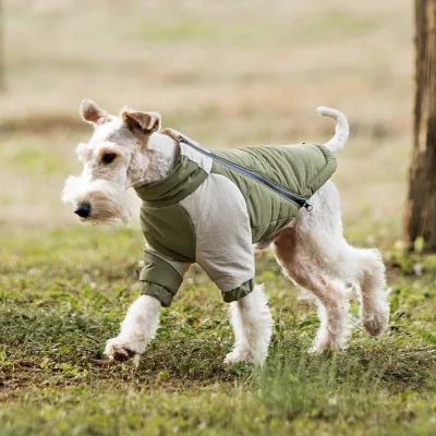 Colorful Dog Quilted Comfortable Cotton Coat for Small Big Pet Outfit Outdoor Walk Pet Clothes for Pet Accessories