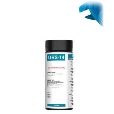 Medical Laboratory MERYDI 14 Parameters Urine Reagent Test Strips Urine Analysis System URS-14