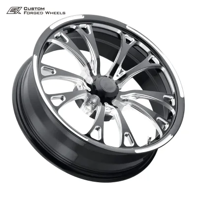 Forged Racing Wheels Front Runner 5 Spoke Polished Chrome Deep Dish Lightweight Drag Strip Wheels For Muscle Car Pro Street