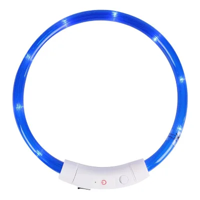 Joysing Adjustable Large Medium-Sized Dog Collar Comfortable Anti-Bite Neck Ring Luminous Charging Feature Anti-Night Anti-Lost