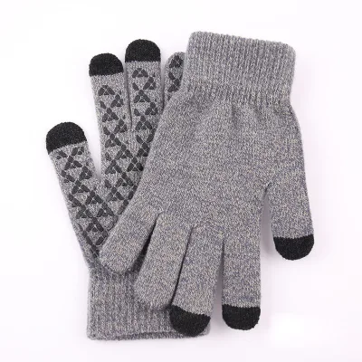 Waterproof Windproof Touch Screen Thermal Winter Gloves Wrist-Length Eco-friendly Durable Heat-Transfer Printed Custom Logo