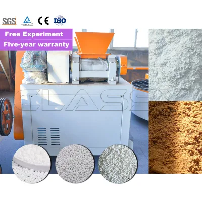 Bentonite Irregular Cat Litter Double Roller Granulator High Granulation Rate Equipment