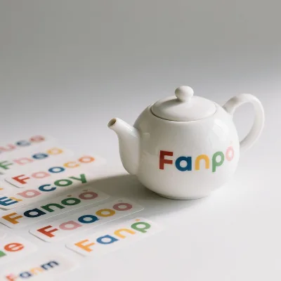 Custom Eco-Friendly Heat-Resistant Oil Proof Permanent Cups Waterproof 3D Vinyl Logo Transfer Sticker Glass