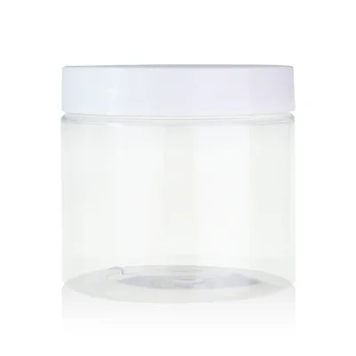 Plastic Packaging Container 200g 200ml Round Pet Plastic Cosmetic Cream Jars with pink Lid 30ml 50ml 100ml 120ml 150ml 500ml