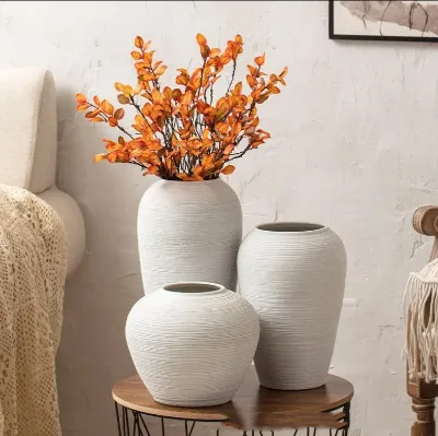 Antique Ceramic Handmade Vase Large Small Creative Modern Art Deco Design for Living Room Home Decor Indoor Chinese