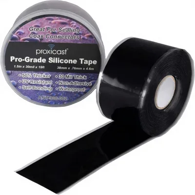 Proxicast Pro-Grade Extra Strong 30mil Weatherproof Self-Fusing Silicone Rubber Sealing Tape for Outdoor Antenna Coax Electrical