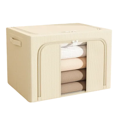 High Quality Large Capacity Foldable Cotton Closet Organizer Multi-Purpose Wardrobe Clothes Polyester Stackable Household