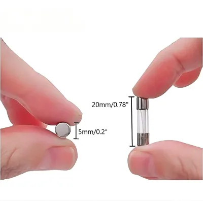 100pcs/box 5x20mm Surface Mount Glass Fuse Time Delay Fast Acting 250VDC/AC 200mA-20A Tube Fuses with for RoHS VDE KC