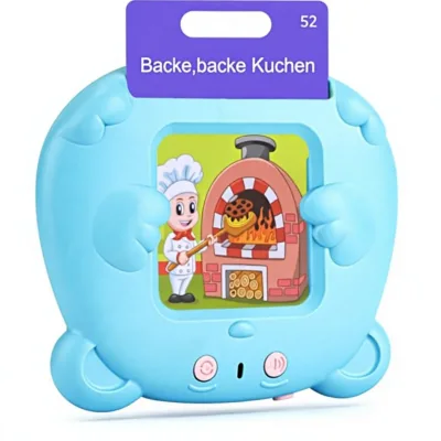 AHJ 510 Words Talking Paper Flashcards German 255 Sheets Interactive Language Game for Children From 2-6 Years Made in China