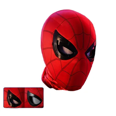 Spider Mask Movable Eyes Manual Electric Blinkable Mask Halloween Extraordinary Hero Expedition Helmet Mask
