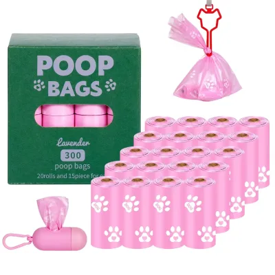 Pet Cleaning Product Environmentally Friendly Garbage Bags Biodegradable Poo Bag Recycling Dog Pet Waste Bags Thick Leak-prooof