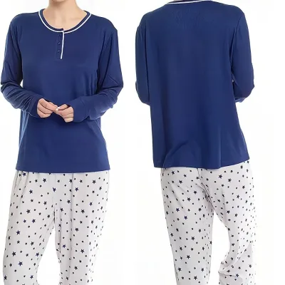 Women's Long Sleeve Comfortable Plus Size Pajamas Sets