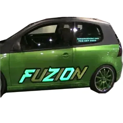 New Material EL Lighting Sticker Glow up Car Wrap Support Solar Powered