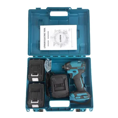 Outstanding Quality PURPLE STARE Mini Electric Cordless Screwdriver Industrial Grade Power Tool Set with Lithium-Ion Battery 21V