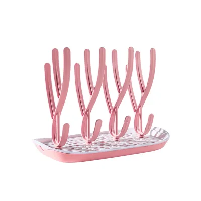 Space Saving Portable 2-Layer Drainer Eco-friendly PP Material Baby Bottle Drying Rack