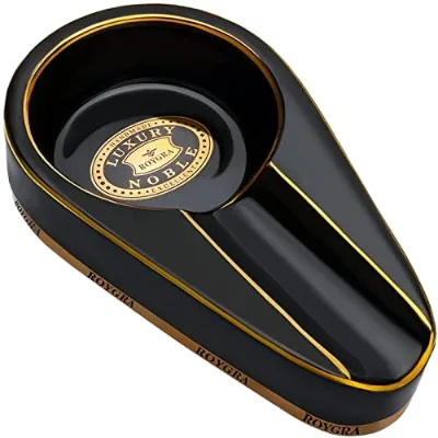 Outdoor Round Smokeless Ceramic Luxury Ashtray
