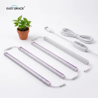 Aluminum and PC DC Strip LED Grow Light Work with AC-DC Power
