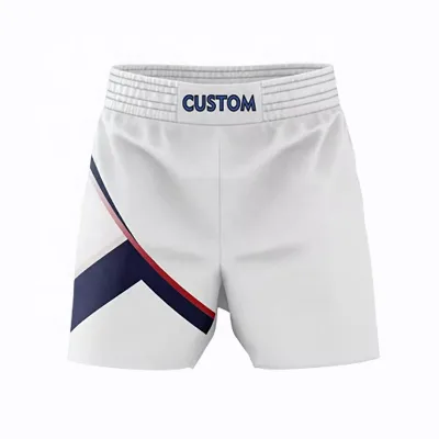 Custom White Brazilian Jiu-jitsu MMA Wrestling Shorts High Quality Martial Arts Wear