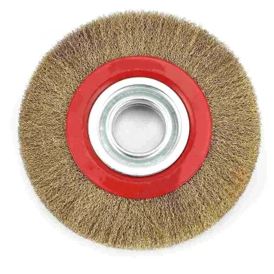 Wire Brush Wheel Round Brass for Metal Rust Removal Polishing Wheel Steel Cutting Rotary Brush
