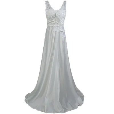 Hot Sale Europe United States Women's Solid Color Lace Splicing Strapless Hollow Backless Breathable Empire Waist Dress