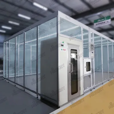 Mobile Modular Cleanroom Enclosure with Environmental Monitoring and Differential Pressure Control