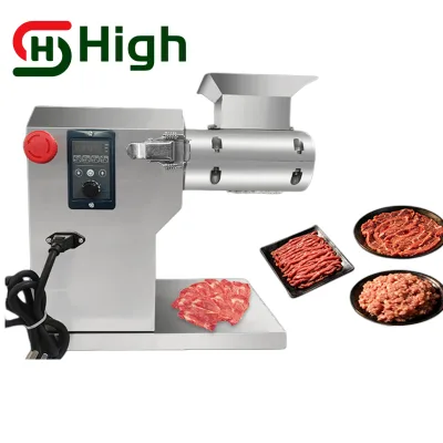 Desktop High Capacity Stainless Steel Fresh Meat Cutter Slicing Machine
