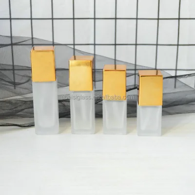 Makeup Square Liquid Foundation Bottle 30ml Foundation Glass Bottle Cosmetic