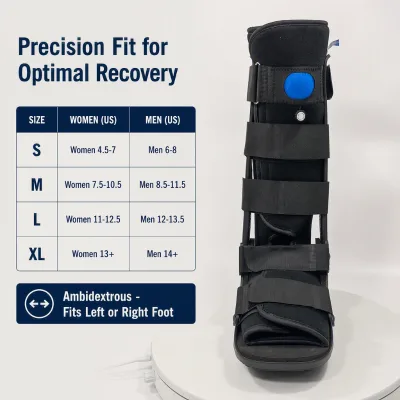 Advanced Anatomical Air Bladder Walker - Customizable Compression Brace for Edema Control and Ligament Recovery