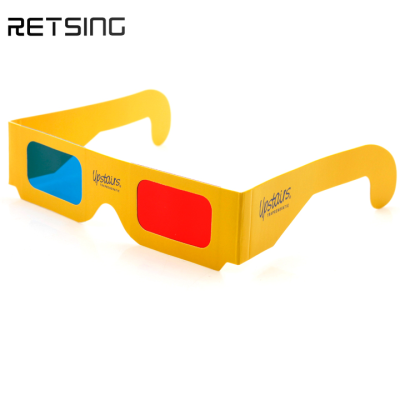Comfortable Paper Frame 3D Glasses Red & Blue Lenses for Cinema Experience