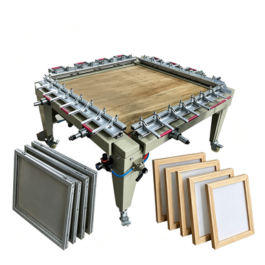 Low Cost Manual Silk Screen Stretcher Machine Screen Mesh Stretching Equipment for Small Printing Workshop